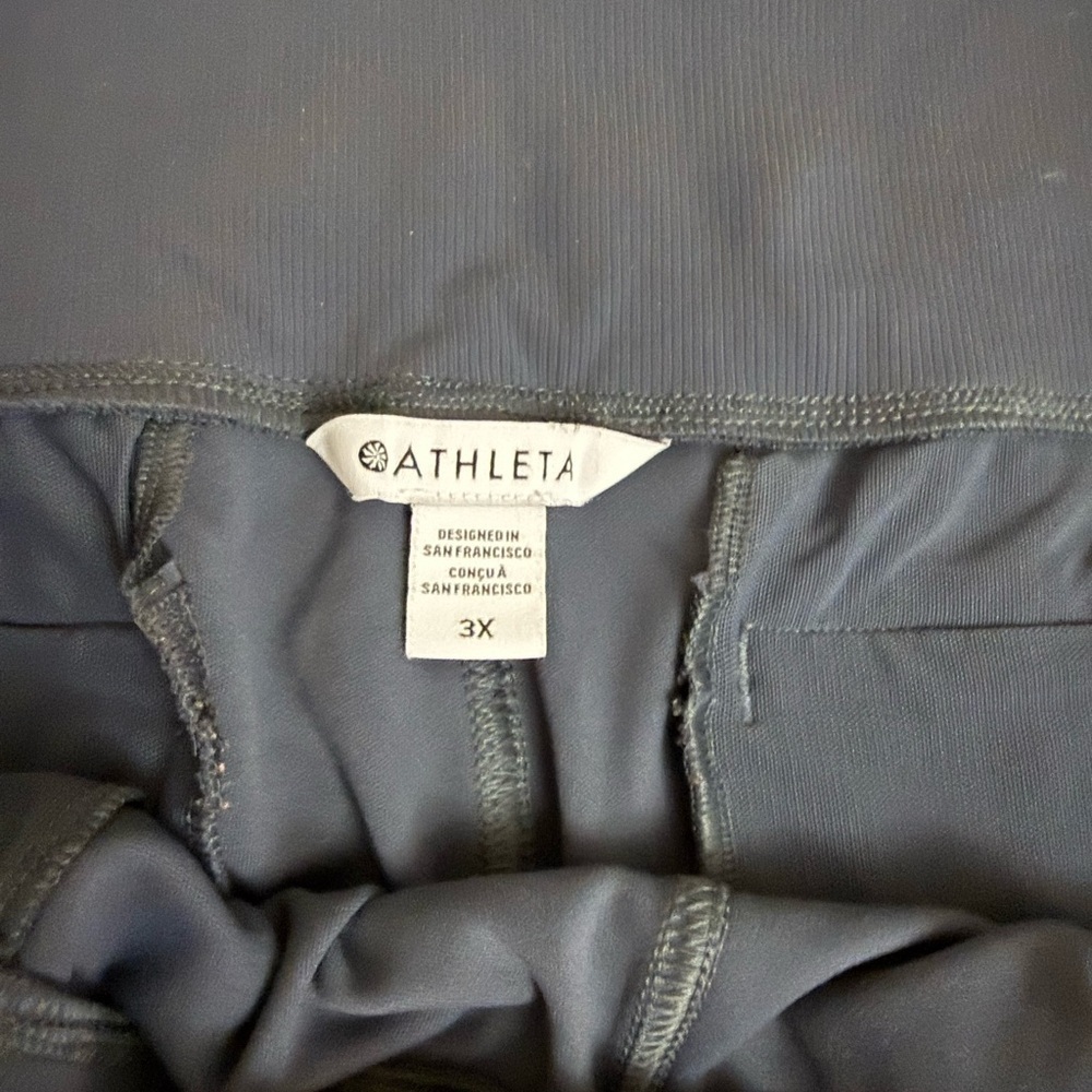 Athleta Venice High Rise Track Stripe Jogger 3XL Granite Blue Women’s - Picture 6 of 8